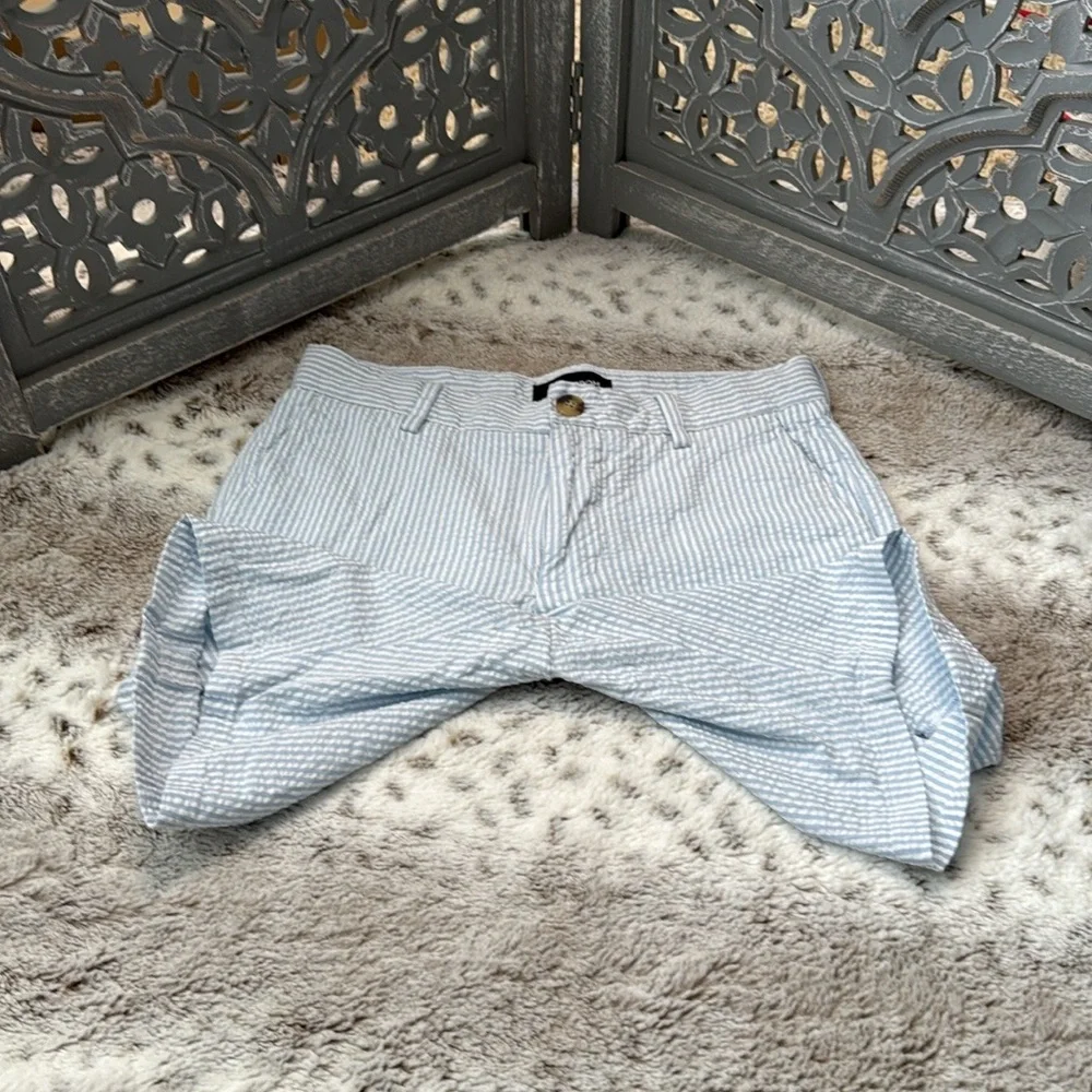 Nordstrom blue white striped shorts boys size 10 preppy academia euro summer